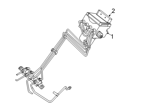 2023 Ram 3500 ABS Components Diagram