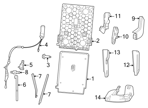 2024 Jeep Wagoneer Third Row Seats Diagram 5 - Thumbnail