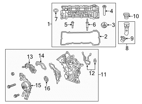 2022 Chrysler 300 Valve & Timing Covers Diagram 1 - Thumbnail