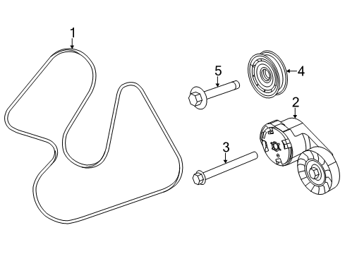 2023 Ram 1500 Classic Belts & Pulleys  Diagram 1 - Thumbnail