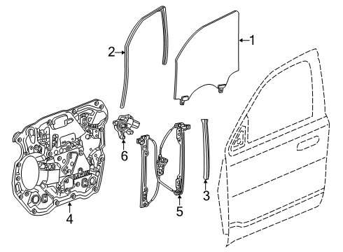 2023 Ram 1500 Front Door - Electrical Diagram 1 - Thumbnail