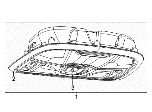 2022 Jeep Compass Overhead Console Diagram for 5YB60SA5AF
