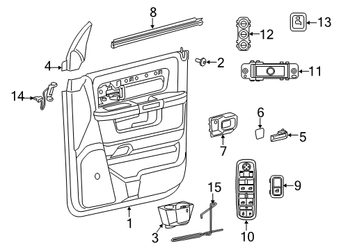 2023 Ram 3500 Front Door - Electrical Diagram 1 - Thumbnail