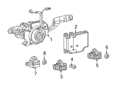2022 Ram ProMaster City Air Bag Components Diagram 2 - Thumbnail