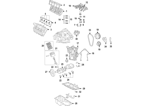 2021 Dodge Charger Engine Parts & Mounts, Timing, Lubrication System Diagram 7 - Thumbnail