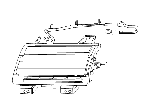 2023 Jeep Gladiator Parking/Turn Lamp, Front Driver Side Diagram for 55112885AG