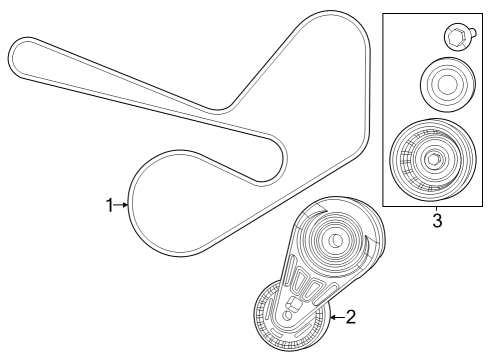 2022 Jeep Wrangler Belts & Pulleys  Diagram 2 - Thumbnail