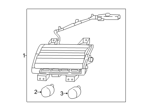 2020 Jeep Gladiator Parking/Turn Lamp, Front Driver Side Diagram for 68293127AH