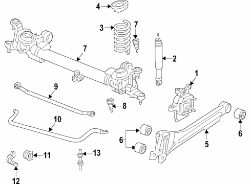 2022 Ram 2500 Suspension Components, Stabilizer Bar Diagram 2 - Thumbnail