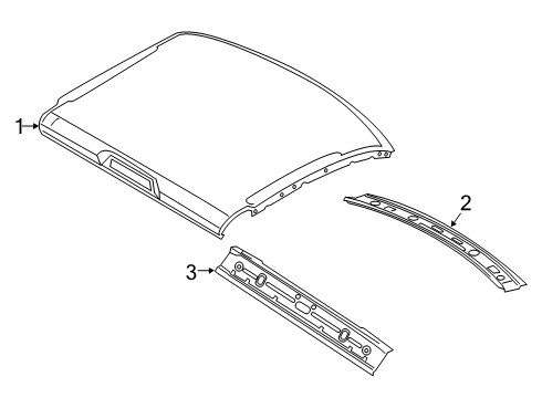 2022 Ram 3500 Roof & Components Diagram 4 - Thumbnail
