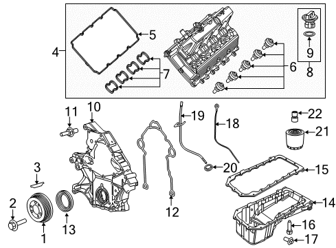 2021 Dodge Charger Engine Parts & Mounts, Timing, Lubrication System Diagram 3 - Thumbnail