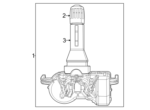 2022 Jeep Grand Cherokee TPMS Sensor Diagram for 68339096AB