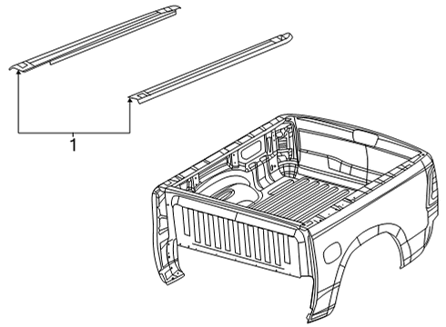 2023 Ram 1500 Box Rails Diagram 2 - Thumbnail