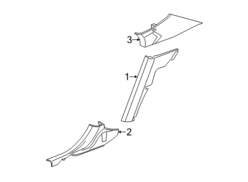 2021 Dodge Charger Interior Trim - Quarter Panels Diagram