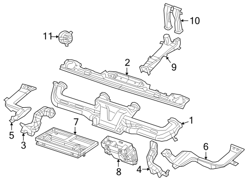 2023 Jeep Gladiator Ducts Diagram