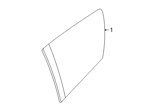2022 Chrysler Voyager Glass - Side Panel Diagram