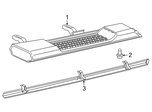 2022 Jeep Wrangler Exterior Trim - Pillars Diagram 2 - Thumbnail