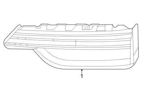 2023 Jeep Grand Cherokee L Backup Lamp Assembly Diagram for 68458942AF