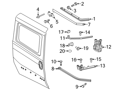 2022 Ram ProMaster City Lock & Hardware Diagram 5 - Thumbnail