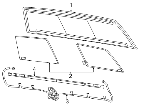 2023 Ram 2500 Glass & Hardware  Diagram 2 - Thumbnail
