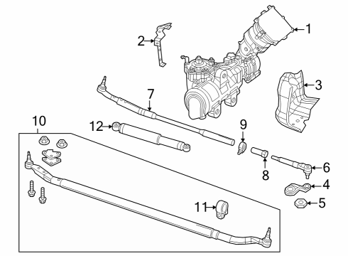 2022 Ram 2500 Steering Systems, Internal Components, Shroud, Switches Diagram 2 - Thumbnail