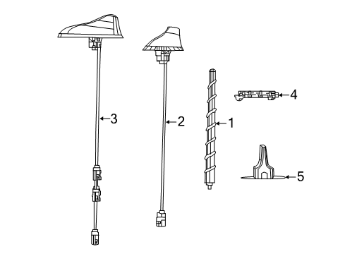 2022 Jeep Compass Antenna & Radio Diagram