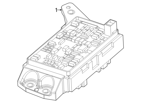 2022 Jeep Grand Cherokee Junction Block, Center Diagram for 68510179AC