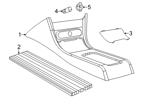2021 Dodge Charger Console Diagram 2 - Thumbnail