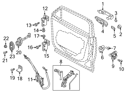 2021 Jeep Renegade Lock & Hardware Diagram 1 - Thumbnail