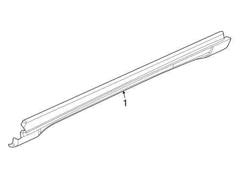 2024 Jeep Grand Cherokee Exterior Trim - Pillars Diagram