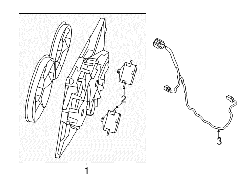 2022 Chrysler 300 Cooling System, Radiator, Water Pump, Cooling Fan Diagram 1 - Thumbnail