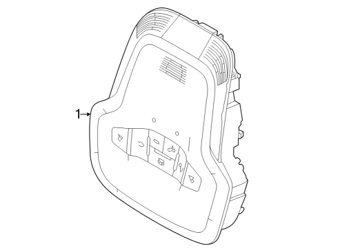 2023 Dodge Hornet Overhead Console Diagram for 7TB26LXHAA