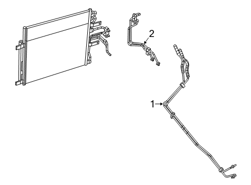 2023 Ram 1500 Classic Oil Cooler  Diagram 1 - Thumbnail