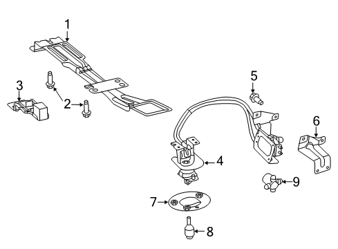 2022 Ram ProMaster 2500 Spare Tire Carrier Diagram 2 - Thumbnail