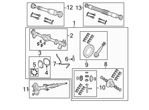2022 Jeep Wrangler Axle Housing - Rear Diagram 1 - Thumbnail
