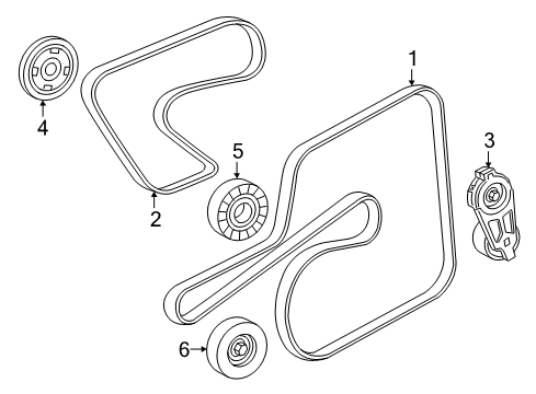 2021 Dodge Charger Belts & Pulleys, Maintenance Diagram 3 - Thumbnail