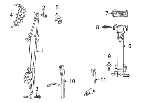 2023 Ram 3500 Front Seat Belts Diagram 2 - Thumbnail