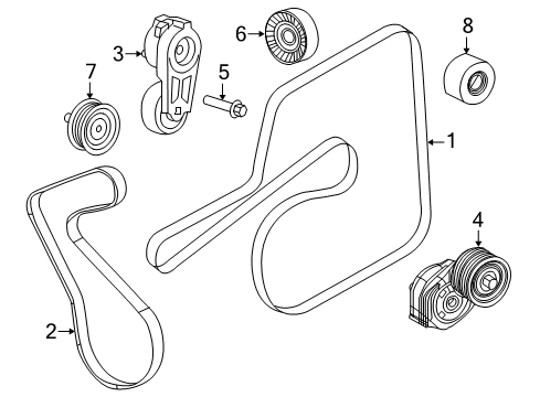 2021 Dodge Challenger Belts & Pulleys, Maintenance Diagram 2 - Thumbnail