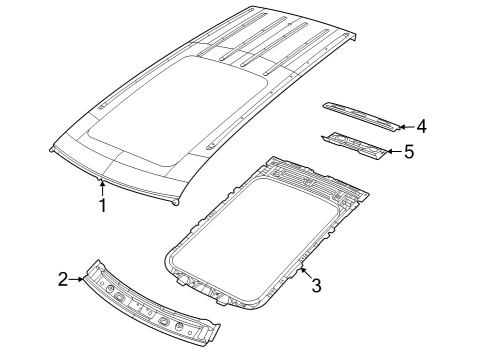 2024 Jeep Grand Cherokee Roof & Components Diagram 3 - Thumbnail