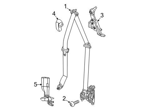 2022 Chrysler Voyager Seat Belt Diagram 3 - Thumbnail