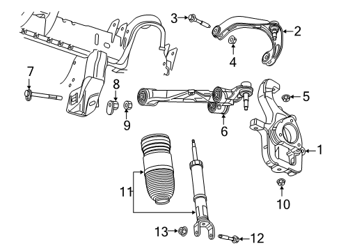 2022 Ram 1500 Suspension, Ride Control, Stabilizer Bar Diagram 2 - Thumbnail