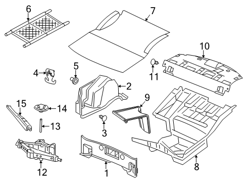 2021 Dodge Charger Interior Trim - Rear Body Diagram