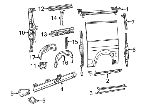 2022 Ram ProMaster 2500 Inner Structure  Diagram 4 - Thumbnail