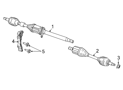2022 Chrysler Voyager Drive Axles  Diagram