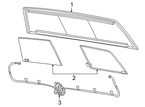 2023 Ram 1500 Glass & Hardware  Diagram 2 - Thumbnail