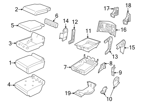 2023 Ram 3500 Front Seat Components Diagram 1 - Thumbnail