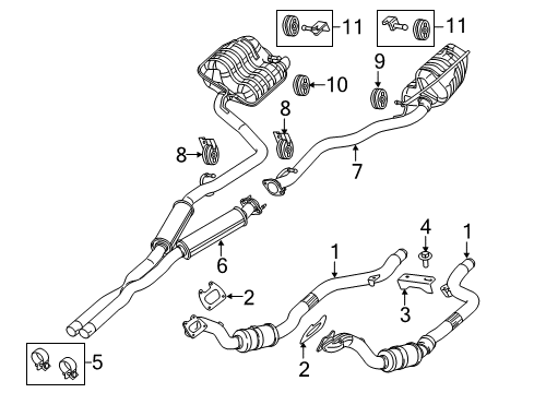 2021 Dodge Charger Exhaust Components Diagram 3 - Thumbnail