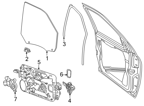 2022 Ram 2500 Front Door - Electrical Diagram 1 - Thumbnail