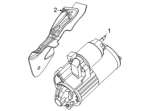 2023 Jeep Grand Wagoneer Starter Diagram for 68498776AA