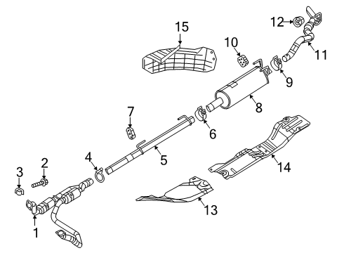 2023 Ram 3500 Exhaust Components Diagram 1 - Thumbnail